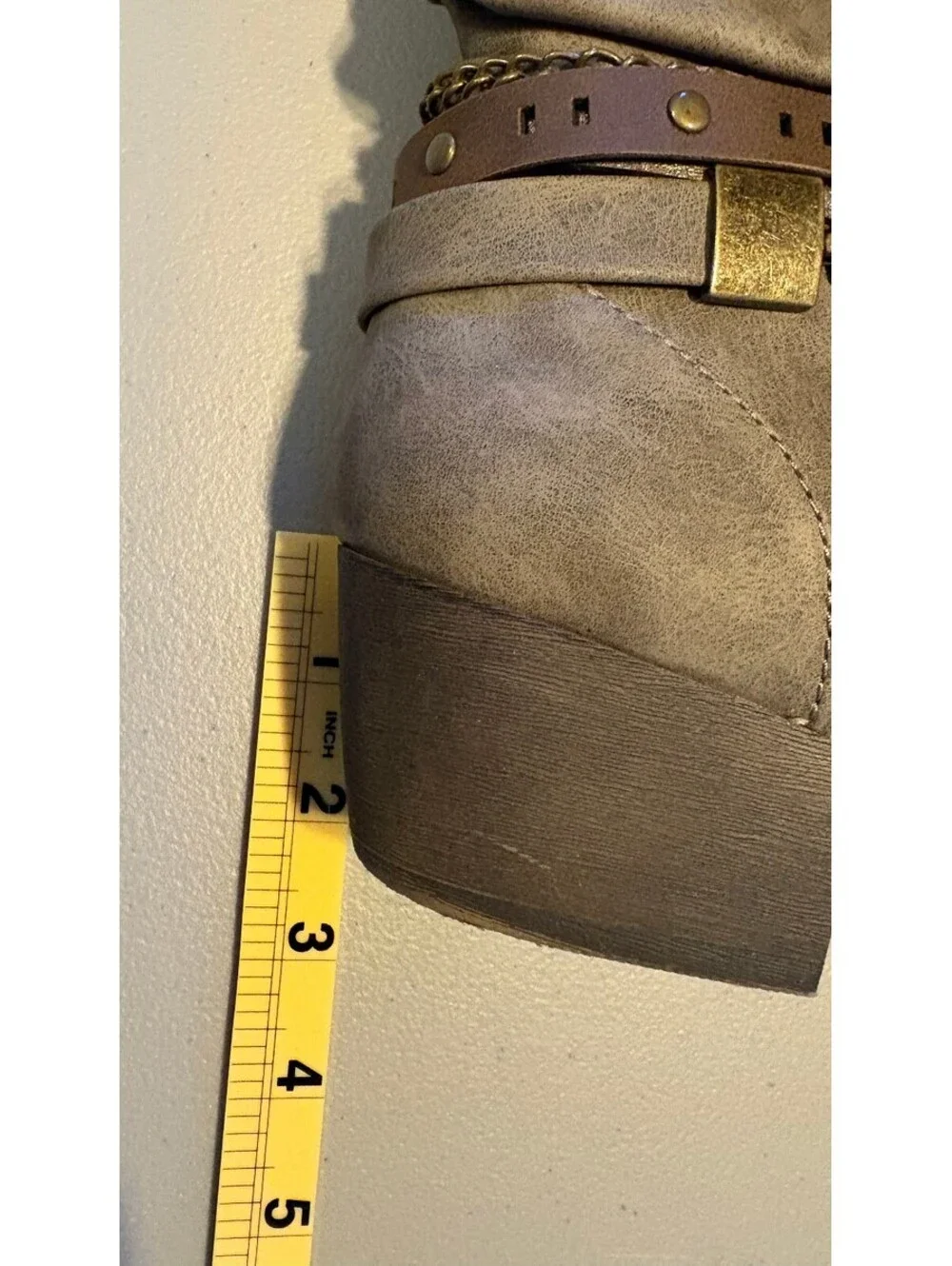 Jellypop Nashville Taupe Ankle Boots Size 8.5M